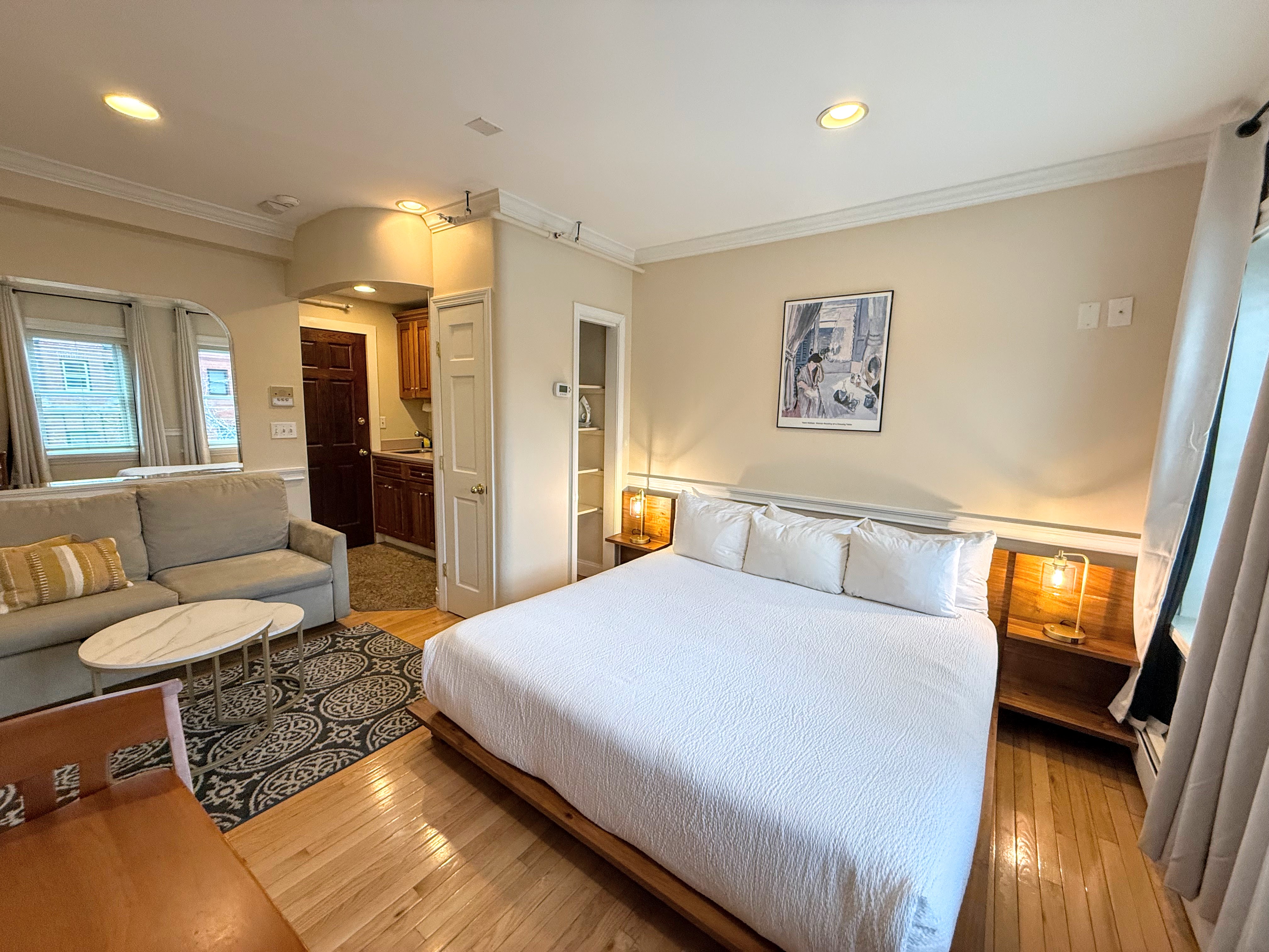 king bed